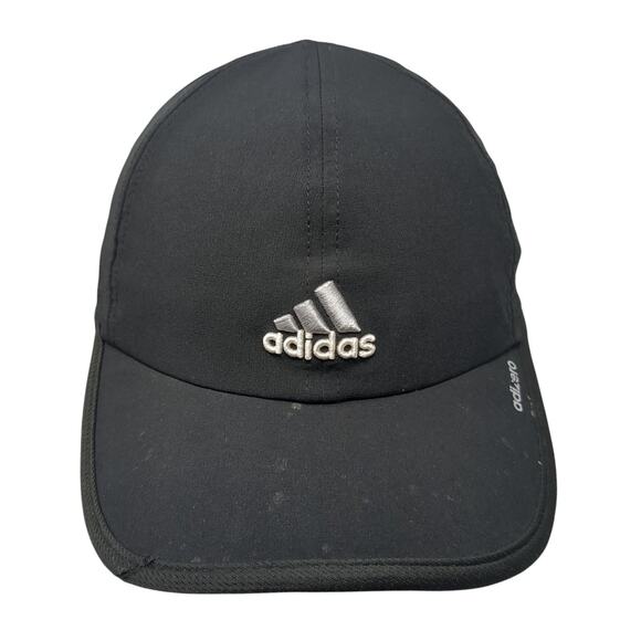 Adidas Adizero Strapback Baseball Cap Black One Size Adjustable Embroidered - Picture 1 of 9
